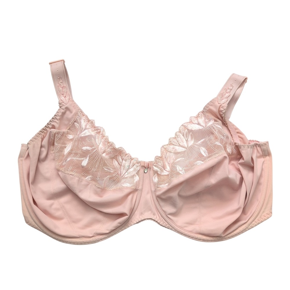 PRIMADONNA Pink Floral Lace Full Cup Full Coverage Support Bra 40K‎ Feminine